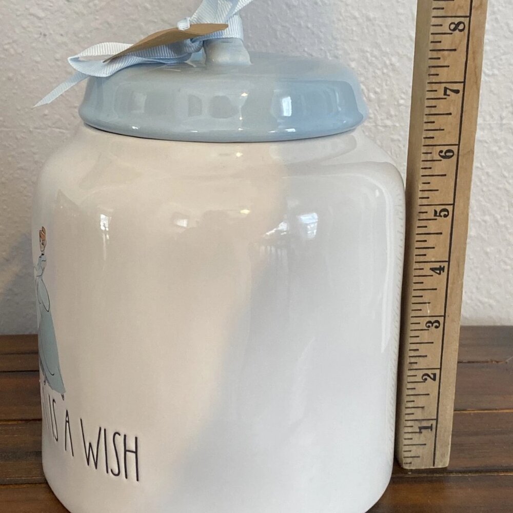 Rae Dunn Disney A Dream Is A Wish Cinderella Canister Cookie Jar - NWOT - Picture 6 of 6